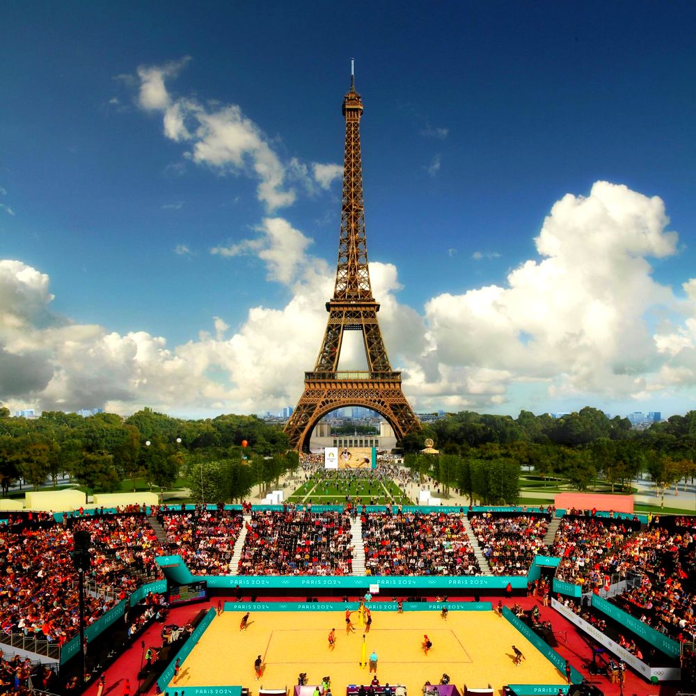 Paris 2024 beach volleyball arena